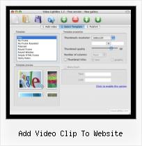 popup videos add video clip to website