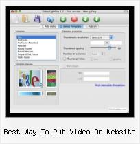 view flash video in jquery window best way to put video on website