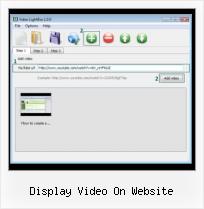 adding videos in lightbox display video on website