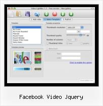 programacion para contenedor de video en dreamweaver facebook video jquery