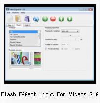 lightbox playing image and video flash effect light for videos swf