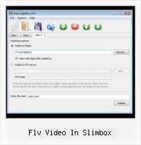 lightbox in video flv video in slimbox