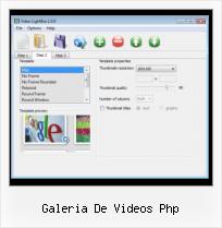light video javascript galeria de videos php
