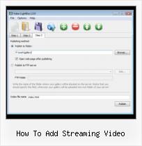 drupal videolightbox how to add streaming video