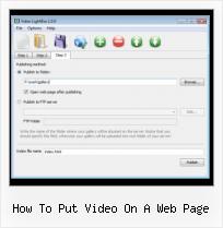 using jquery to play video files how to put video on a web page