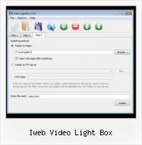 using lightbox with videos iweb video light box