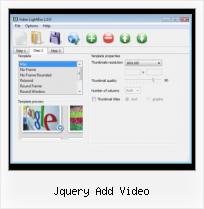 you tube video gallery javascript jquery add video