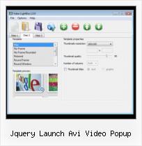 insertar video sitio web local jquery launch avi video popup