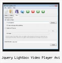 play light box videos on website jquery lightbox video player avi