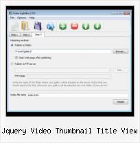 onpageload videolightbox jquery video thumbnail title view