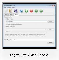 ajax modal window video light box video iphone