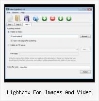 lightwindow flv video gallery lightbox for images and video