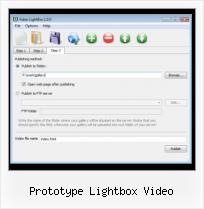 lightbox mit flash video prototype lightbox video