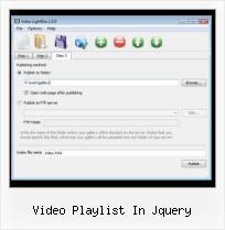 lightbox effect with video and html video playlist in jquery