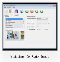 web video pictures manager lightbox videobox ie fade issue