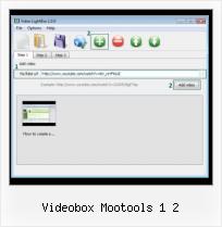 video lightbox for two swf files in html videobox mootools 1 2