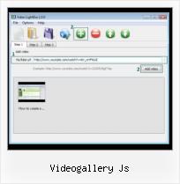 using jquery to embed video videogallery js