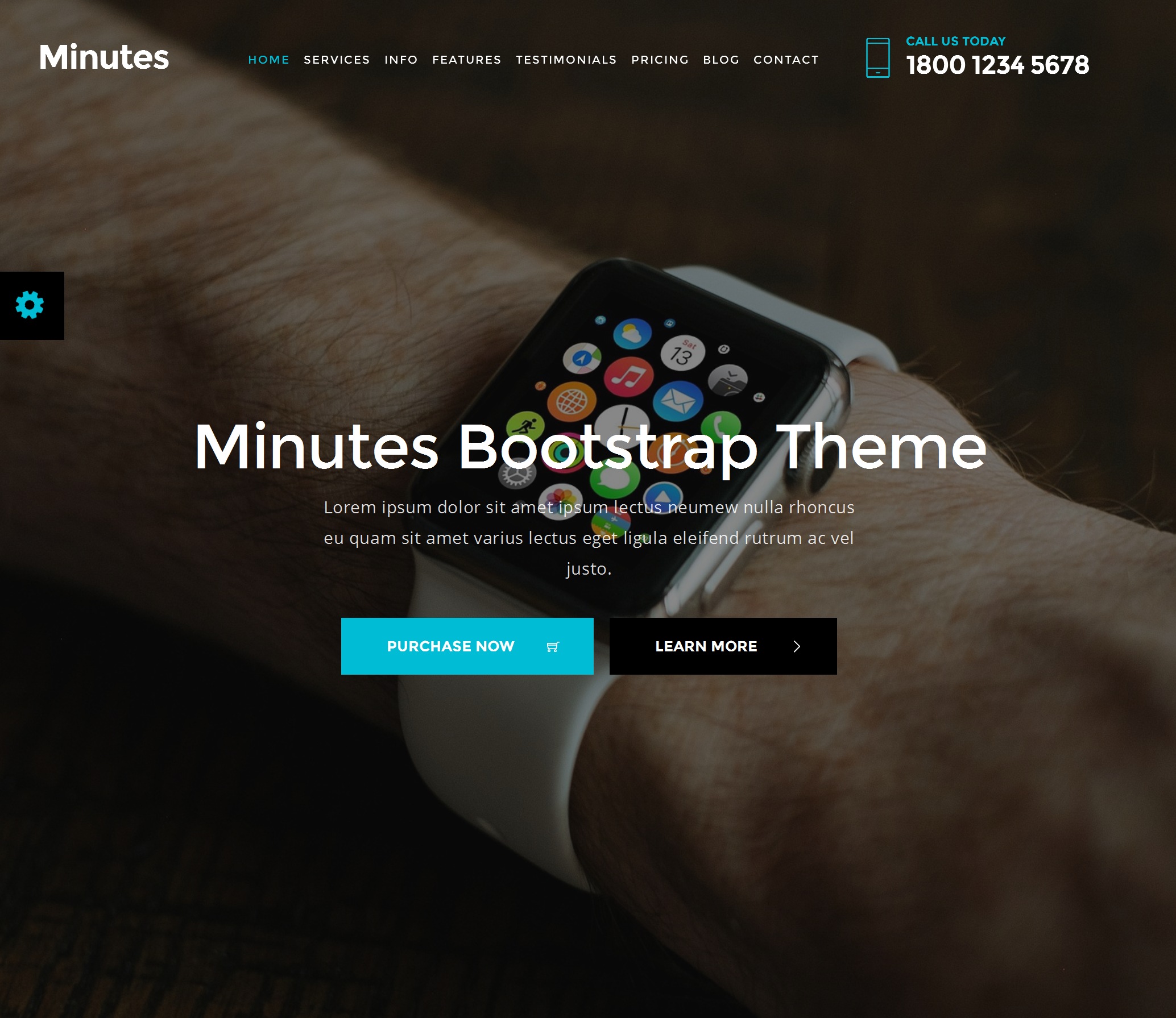 HTML Bootstrap Minimal Theme