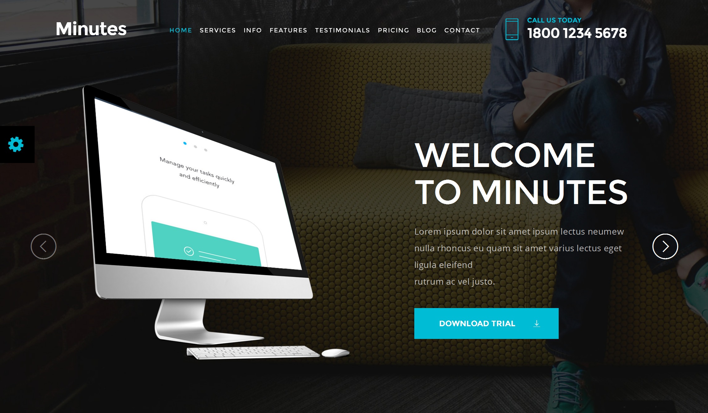 HTML Bootstrap Landing Page Theme