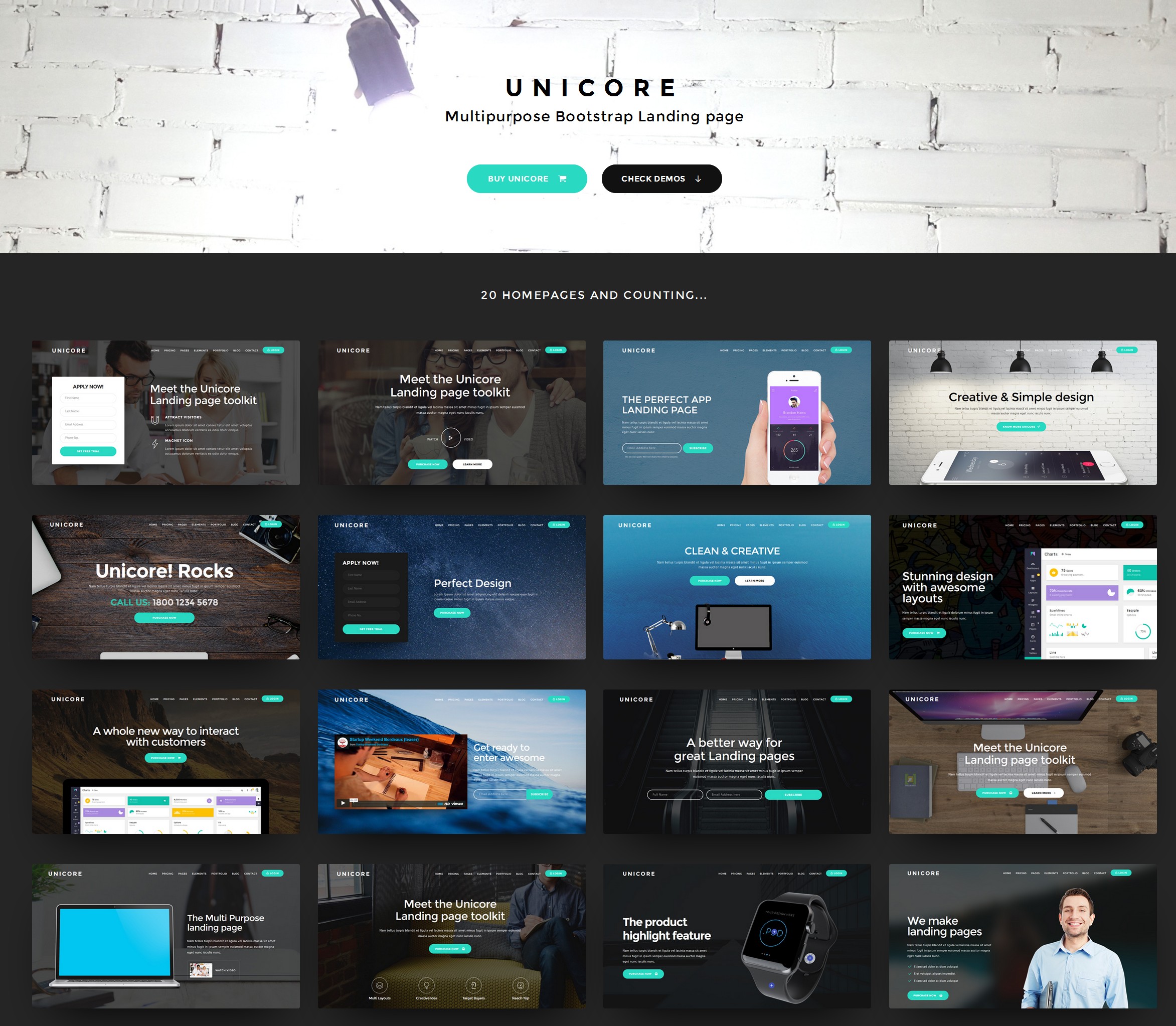 HTML Bootstrap Portfolio Theme