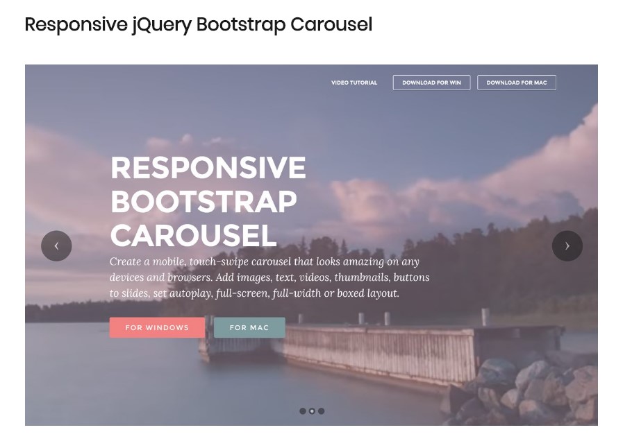  Carousel Bootstrap 4 