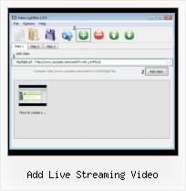 slimbox con video add live streaming video