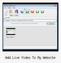 joomla video in lightbox add live video to my website