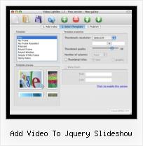 pop up video 80 s dvd add video to jquery slideshow