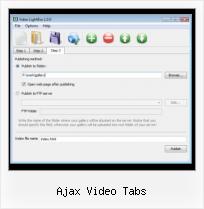 ajax video gallery example ajax video tabs