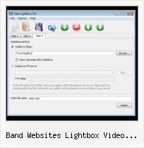 jquery play video image gallery band websites lightbox video dimensions