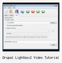 embed video in thickbox caption drupal lightbox2 video tutorial