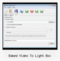 add live video onto my website embed video to light box