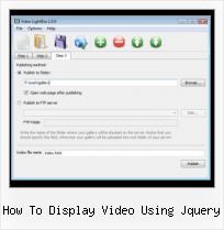 popup jquery with video how to display video using jquery
