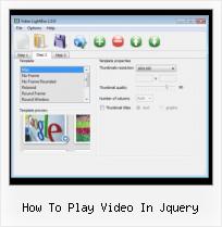 putting video games on websites how to play video in jquery