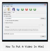 video jquery how to put a video in html