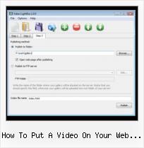 create movie clip video spokesperson tutorial how to put a video on your web page