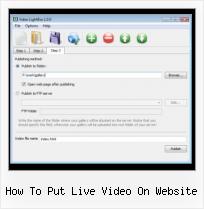 lightbox2 and video how to put live video on website