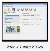 lightbox for images and video wordpress indexhibit thickbox video