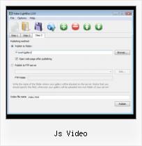 how to put video on my website js video