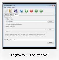 using video lightbox with iweb lightbox 2 for videos