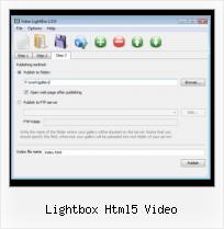 programa para hacer galeria de videos flash lightbox html5 video