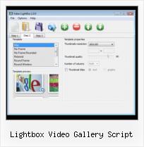 free dreamweaver video gallery lightbox video gallery script