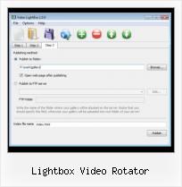 playing video with jquery lightbox video rotator