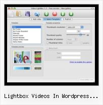 simple video gallery script lightbox videos in wordpress themes