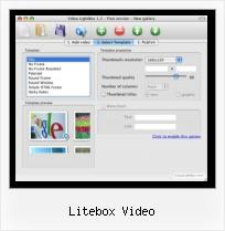 lightbox video image page litebox video