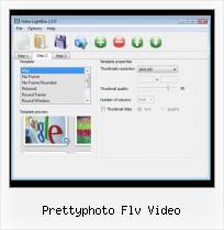 integrate flash video gallery prettyphoto flv video