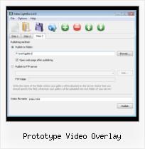 video playlist editor with widgets prototype video overlay