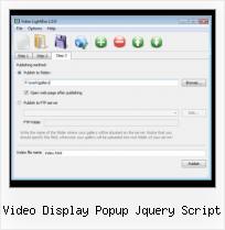 lightbox scripts from flash video display popup jquery script