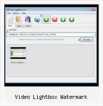 showing video in thickbox video lightbox watermark