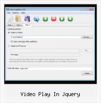 overlay flash menu on video video play in jquery